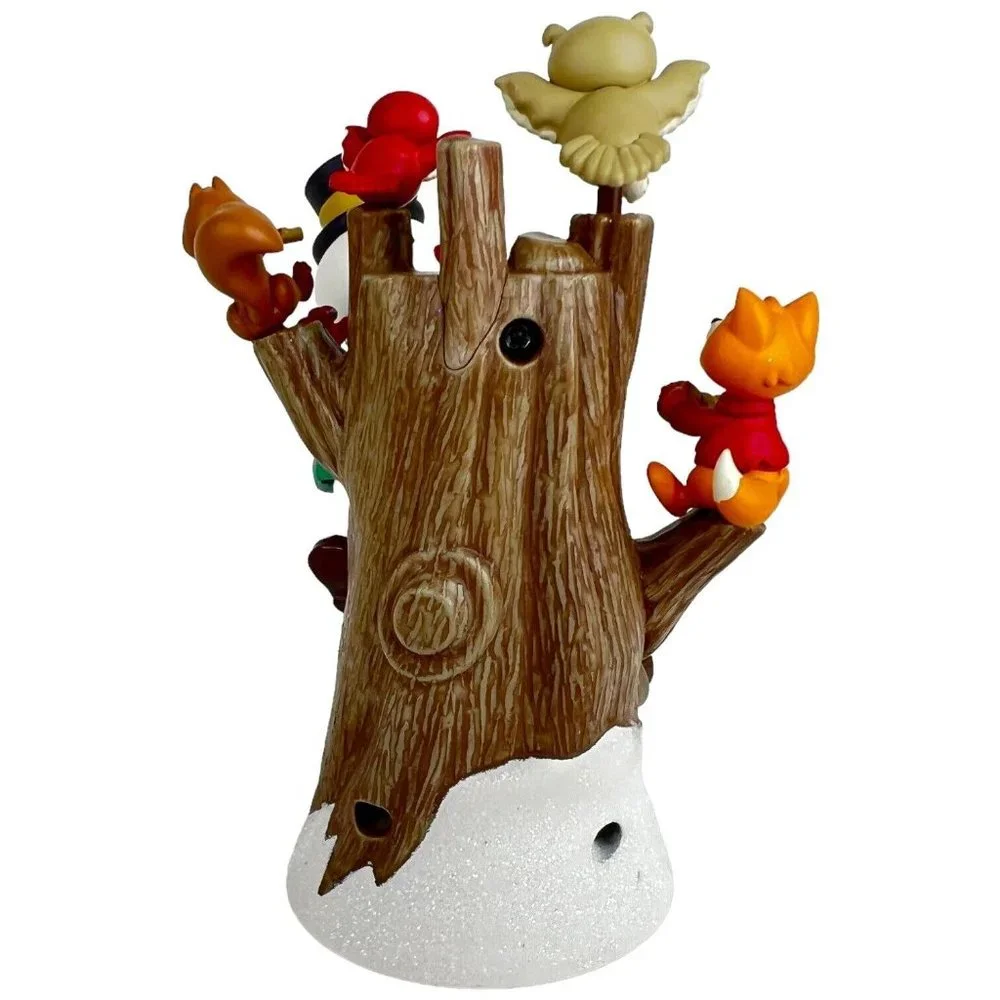 Hallmark Keepsake Ornament Hickory Tree Harmony‎ 2011 Snowman Light Sound Motion